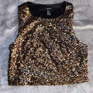 💕 5 items for $15 💕 FOREVER21 sequence crop top